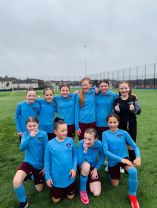 Girls football victory