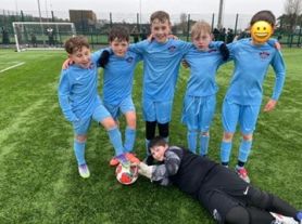 Football Team In Action